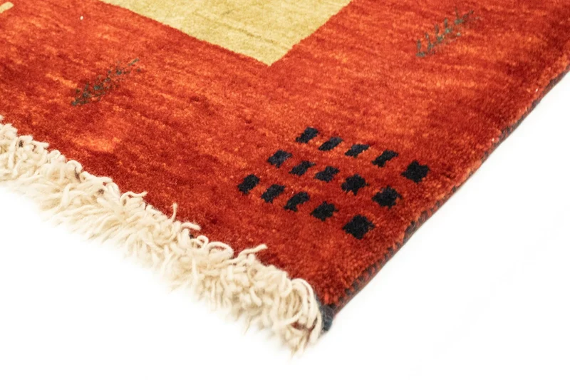 Gabbeh Teppich - Perser 127 x 181 cm - grün