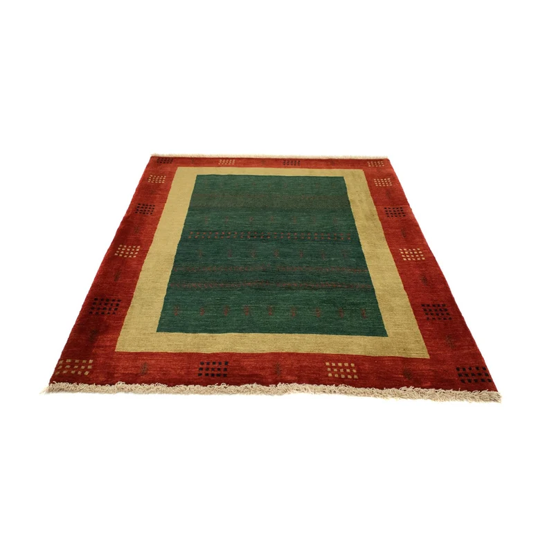 Gabbeh Teppich - Perser 127 x 181 cm - grün