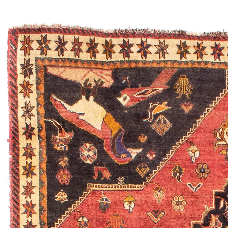 Perserteppich - Nomadic 200 x 272 cm - rot