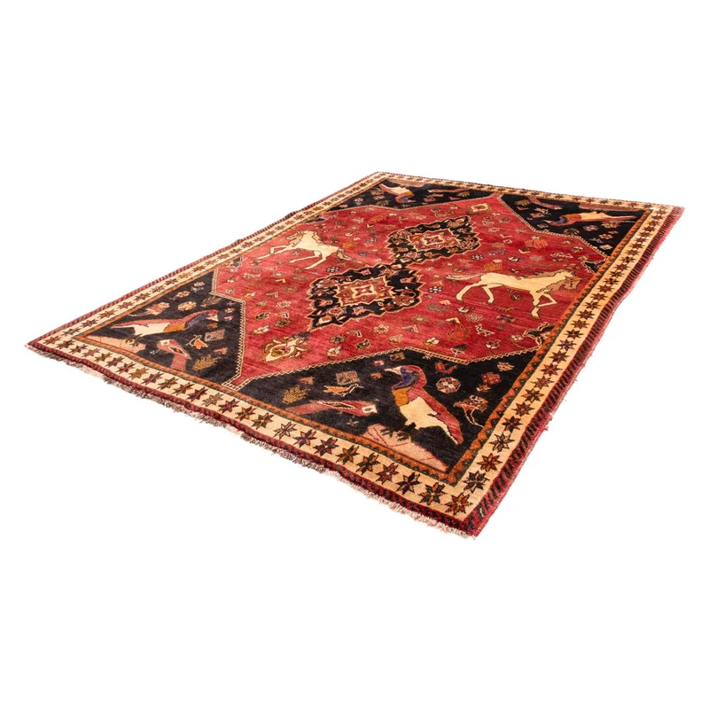 Perserteppich - Nomadic 200 x 272 cm - rot