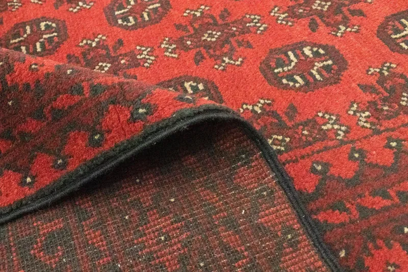 Afghan Teppich - Filpa 302 x 390 cm - dunkelrot