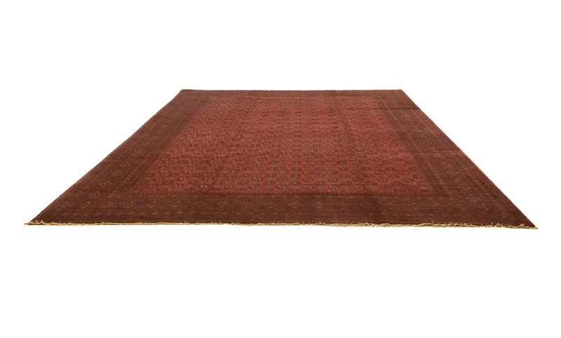 Afghan Teppich - Filpa 302 x 390 cm - dunkelrot