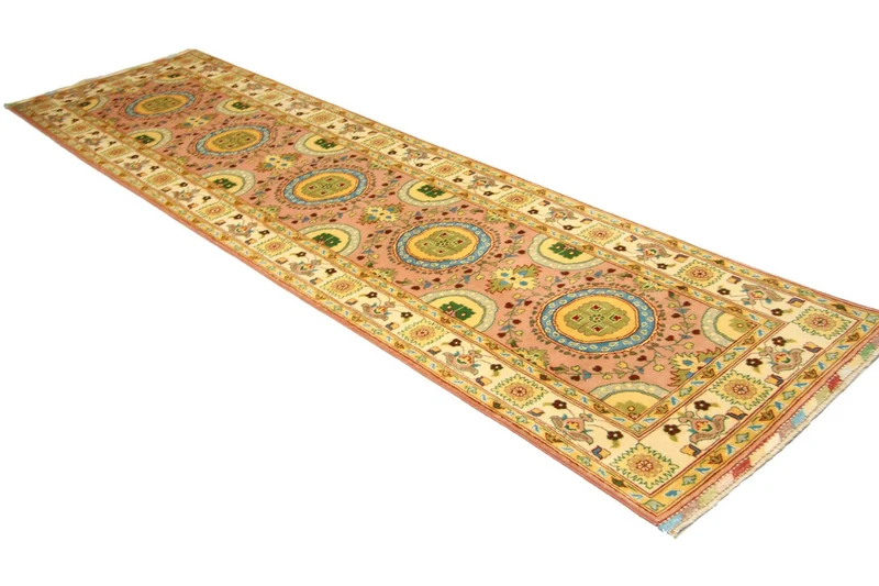 Ziegler Teppich 82 x 309 cm - mehrfarbig