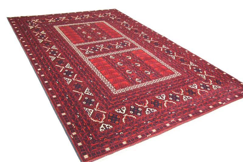 Afghan Teppich 157 x 244 cm - rot