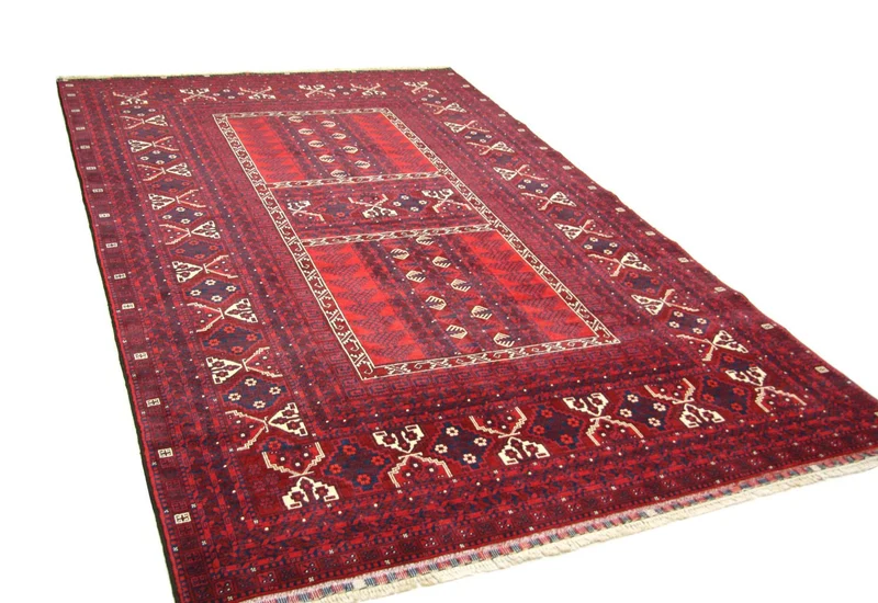 Afghan Teppich 157 x 244 cm - rot