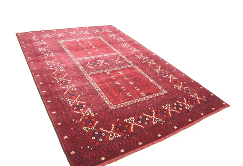 Afghan Teppich 161 x 235 cm - rot