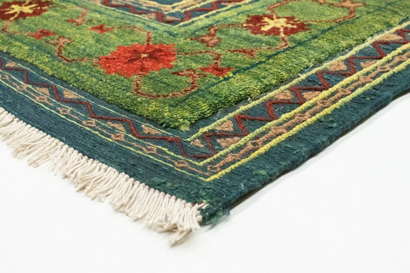 Kelim Teppich - Oriental 147 x 205 cm - grün