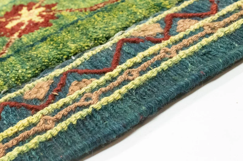 Kelim Teppich - Oriental 147 x 205 cm - grün