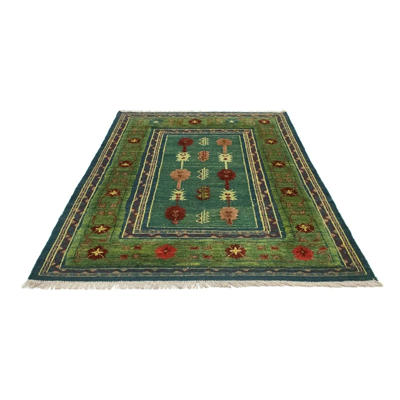 Kelim Teppich - Oriental 147 x 205 cm - grün