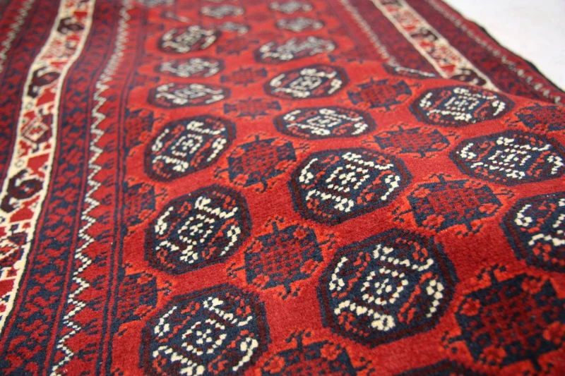 Afghan Teppich - Buchara 87 x 258 cm - rot