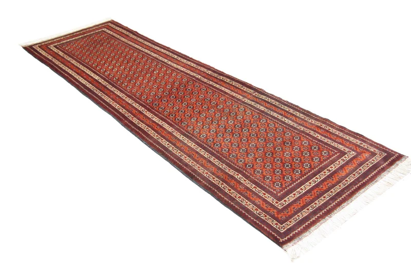 Afghan Teppich - Buchara 89 x 290 cm - rot