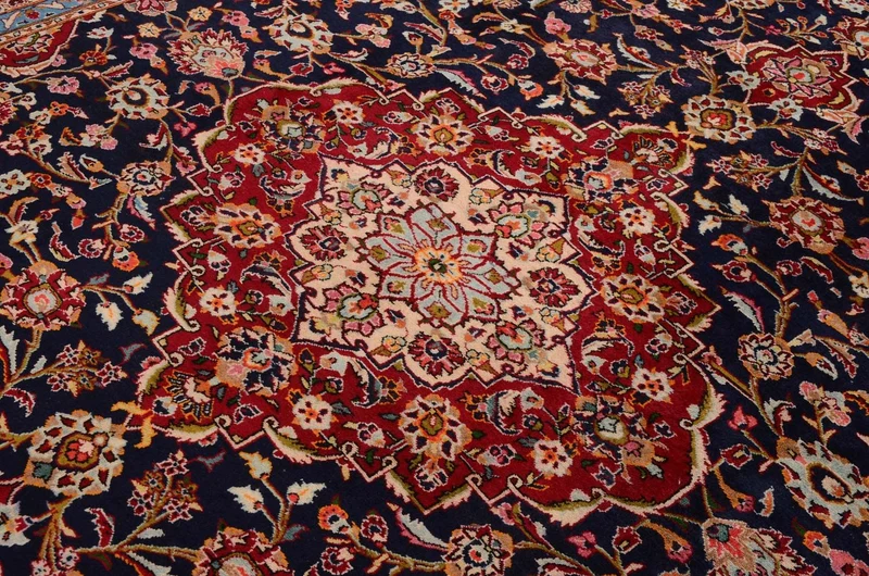 Perserteppich - Keshan 290 x 403 cm - blau