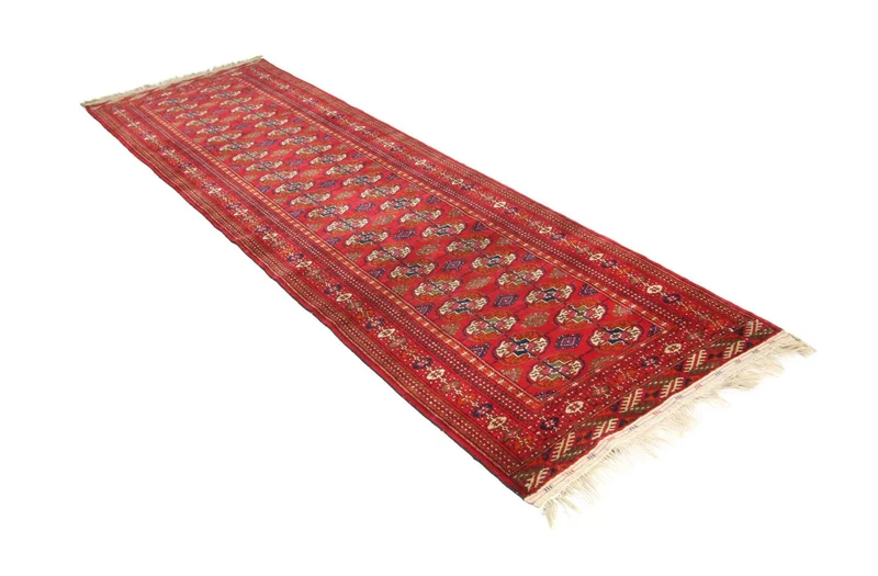 Afghan Teppich - Buchara 88 x 285 cm - rot