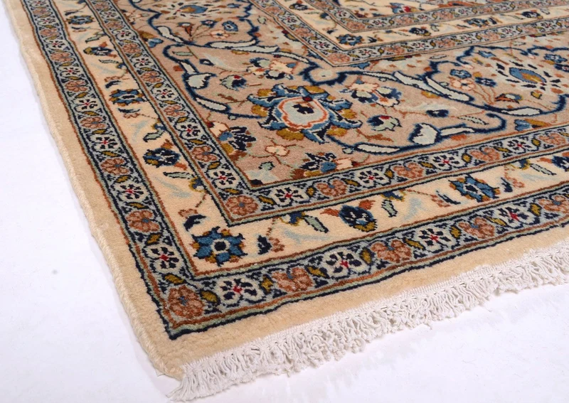 Perserteppich - Keshan 241 x 379 cm - beige