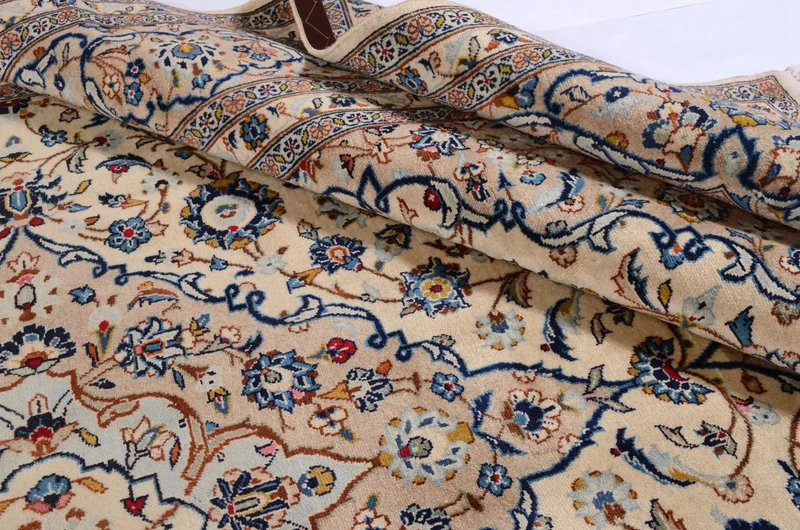 Perserteppich - Keshan 241 x 379 cm - beige