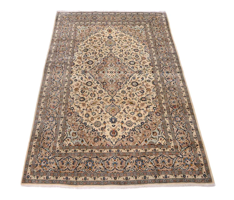 Perserteppich - Keshan 241 x 379 cm - beige