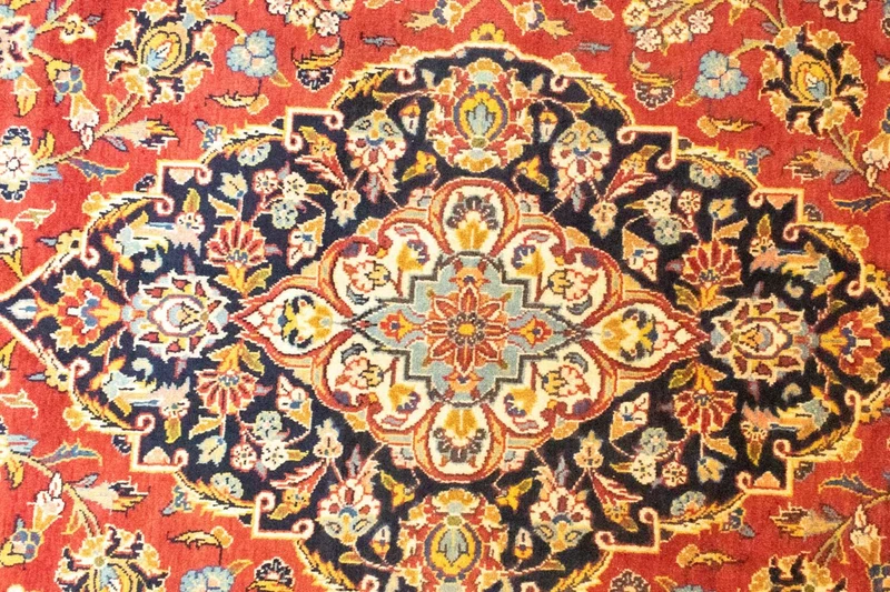 Perserteppich - Keshan 270 x 385 cm - orange