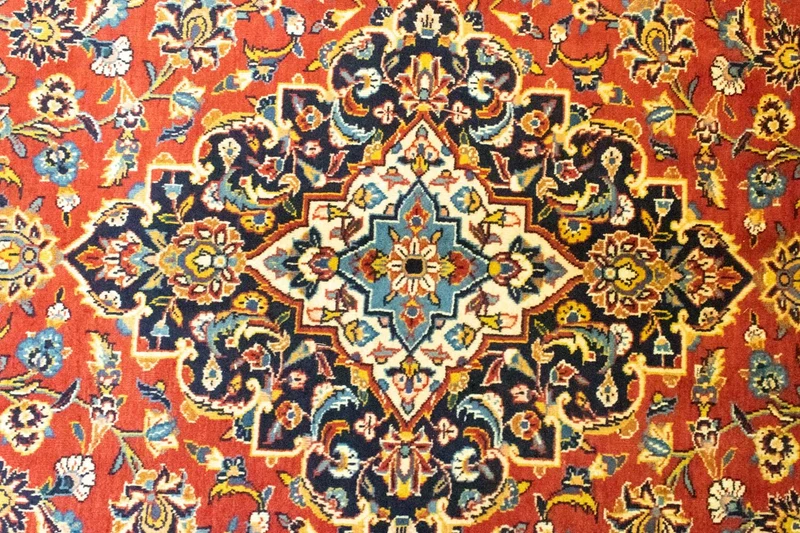 Perserteppich - Keshan 270 x 382 cm - orange