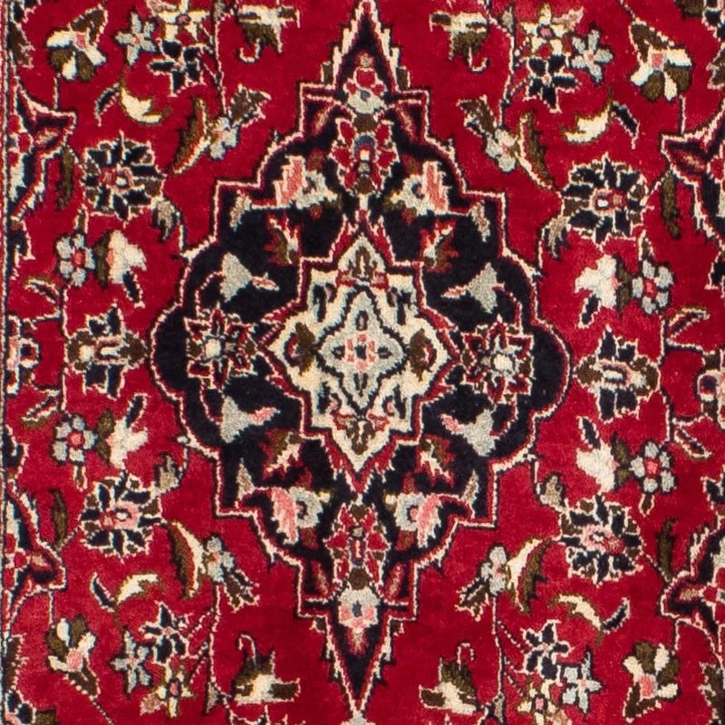 Perserteppich - Keshan 98 x 340 cm - dunkelrot