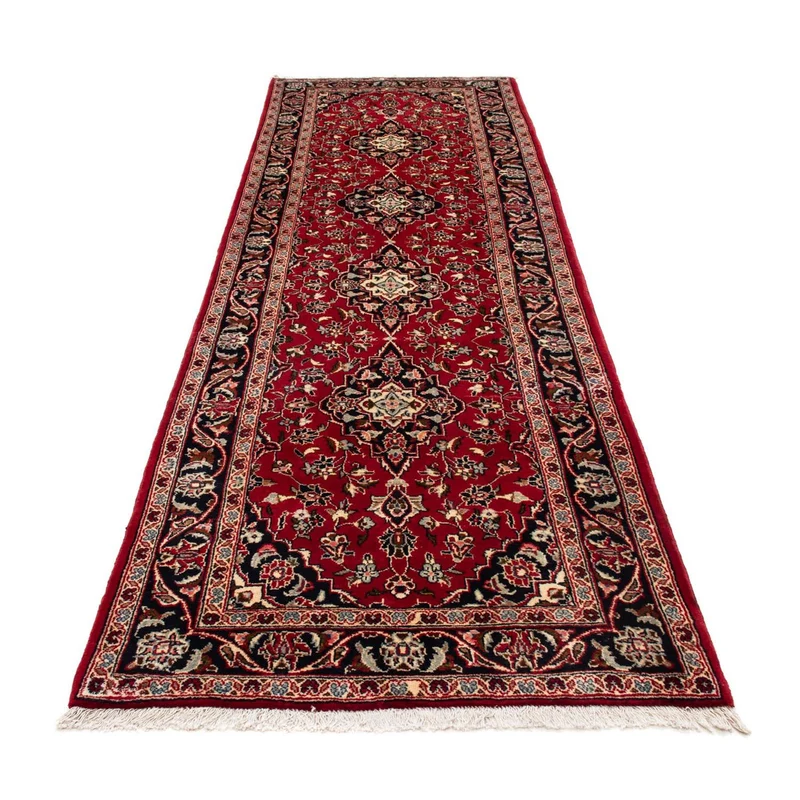 Perserteppich - Keshan 98 x 340 cm - dunkelrot
