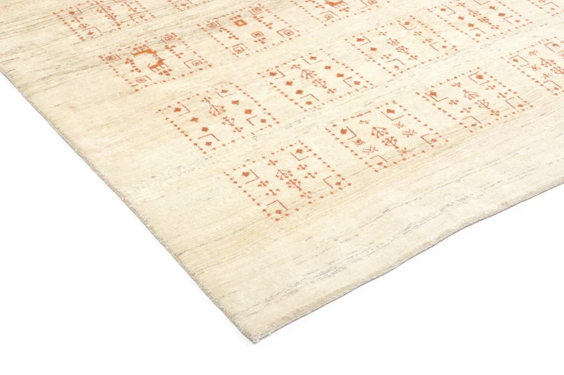 Gabbeh Teppich - Loribaft Perser 148 x 198 cm - natur