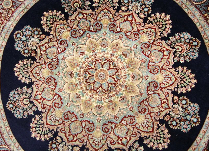 China Teppich 184 x 184 cm - blau