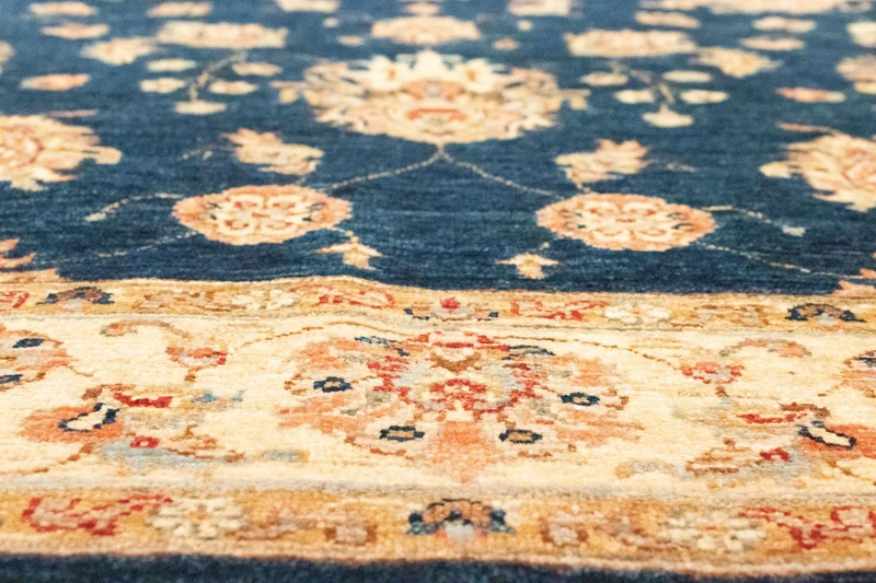 Ziegler Teppich 150 x 198 cm - blau