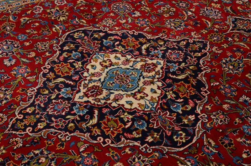 Perserteppich - Keshan 253 x 365 cm - rot