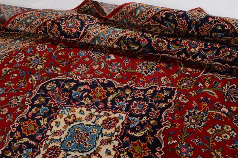 Perserteppich - Keshan 253 x 365 cm - rot