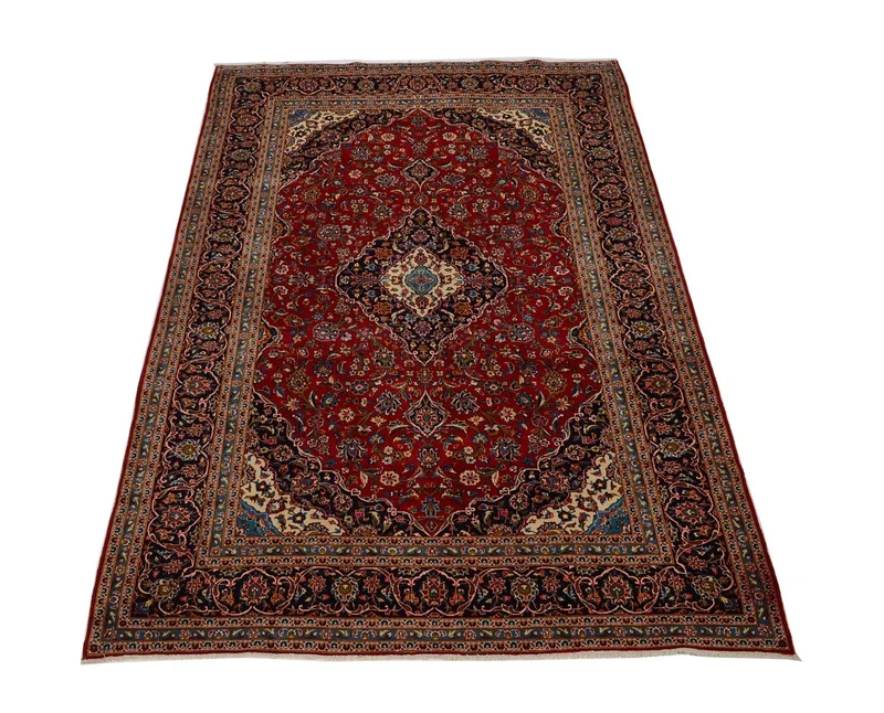 Perserteppich - Keshan 253 x 365 cm - rot