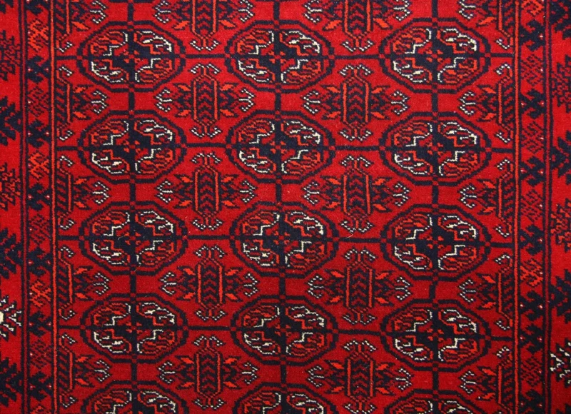 Afghan Teppich - Buchara 81 x 290 cm - rot