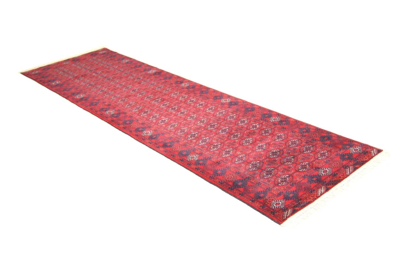 Afghan Teppich - Buchara 81 x 290 cm - rot