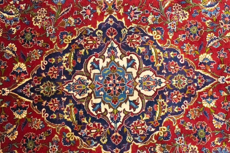 Perserteppich - Keshan 245 x 350 cm - rot