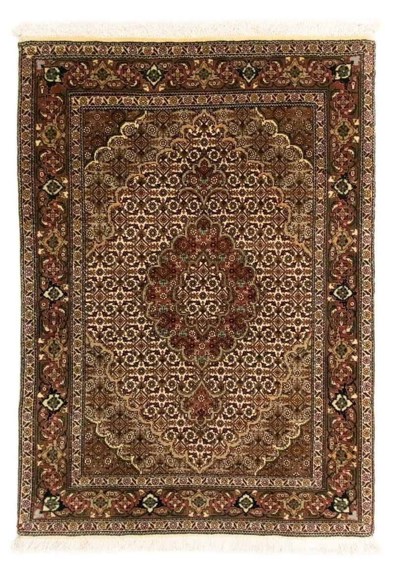 Perserteppich - Täbriz - Royal 79 x 114 cm Teppichbrücke - beige