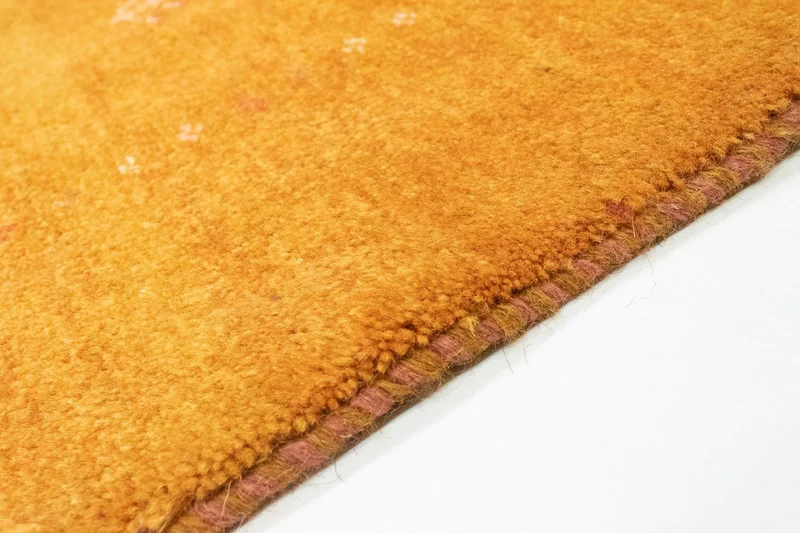 Gabbeh Teppich - Perser 147 x 187 cm - gold