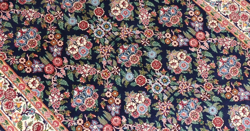 Orientteppich 123 x 215 cm - schwarz