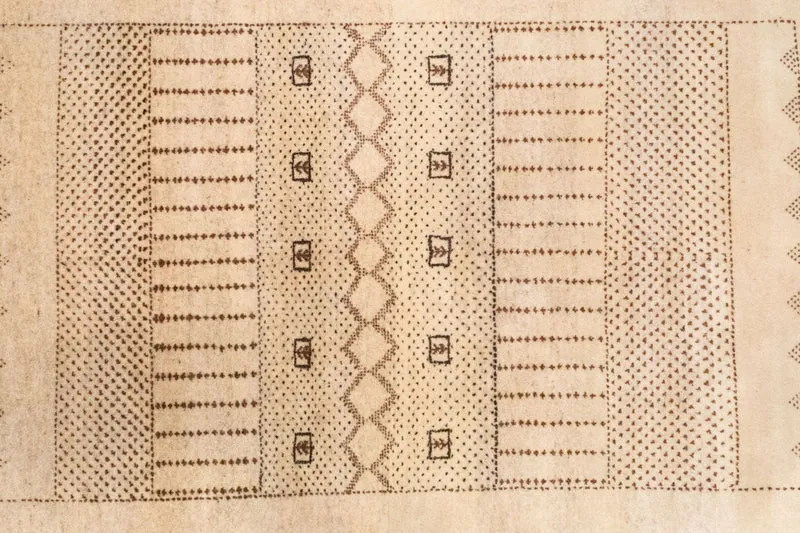 Gabbeh Teppich - Loribaft Indus 151 x 222 cm - beige