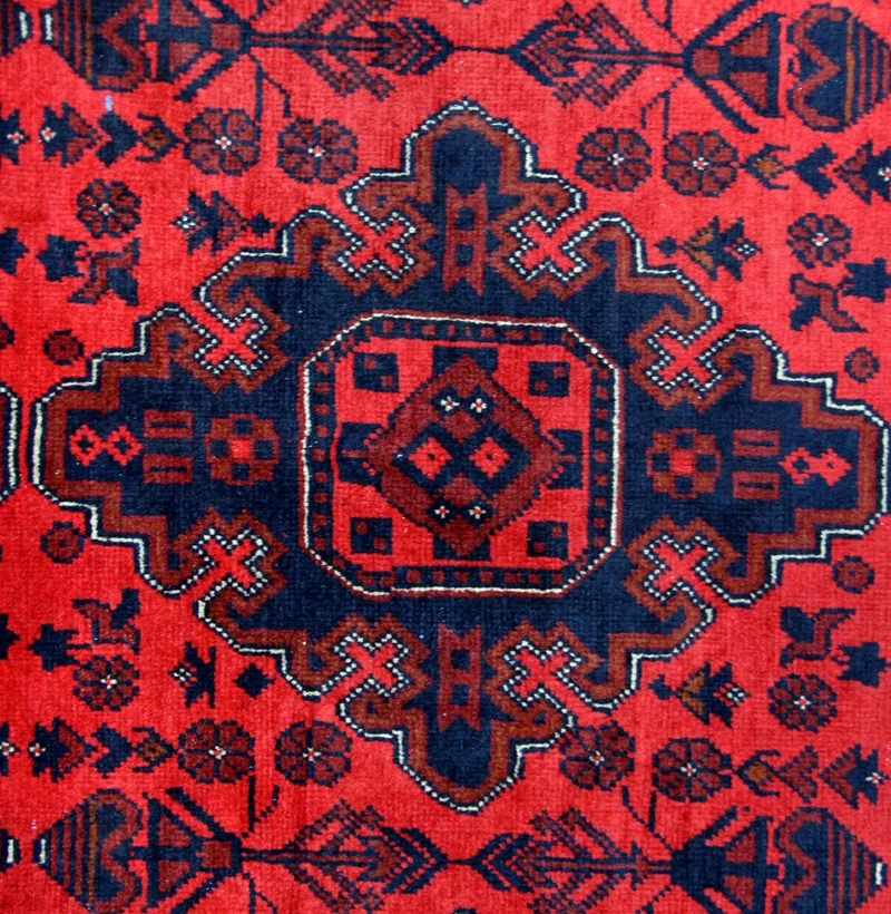 Afghan Teppich - Kunduz 197 x 292 cm - rot