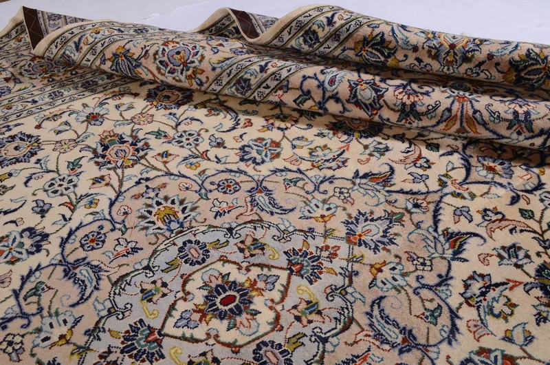 Perserteppich - Keshan 252 x 362 cm - beige
