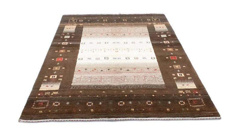 Gabbeh Teppich - Loribaft Perser 148 x 194 cm - beige