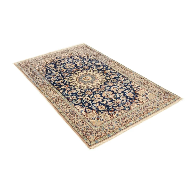 Perserteppich - Nain - Royal 92 x 143 cm - dunkelblau