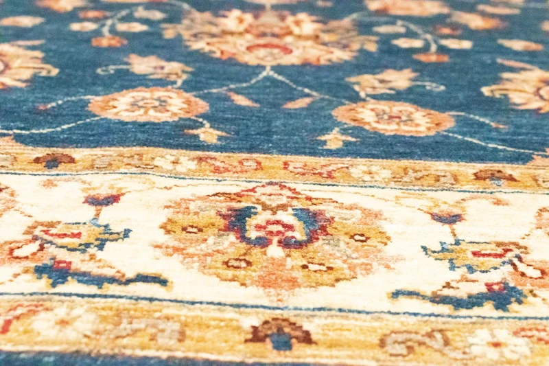 Ziegler Teppich 152 x 209 cm - blau