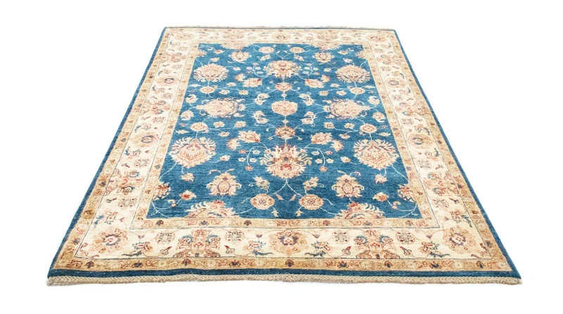 Ziegler Teppich 152 x 209 cm - blau
