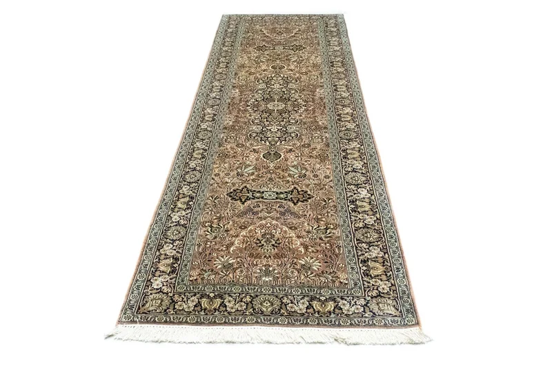 Seidenteppich - Kaschmir Seide 77 x 278 cm Teppichläufer