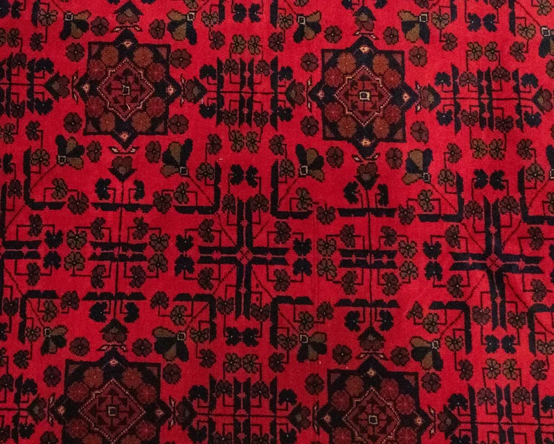 Afghan Teppich - Kunduz 198 x 300 cm - rot