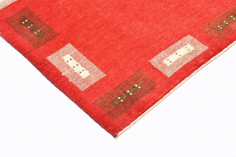 Gabbeh Teppich - Loribaft Perser 104 x 166 cm - rot