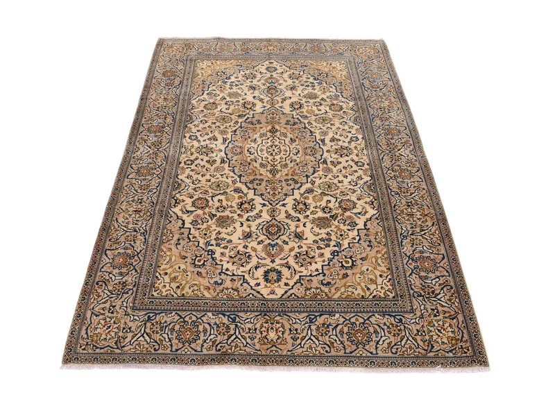 Perserteppich - Keshan 198 x 305 cm - beige