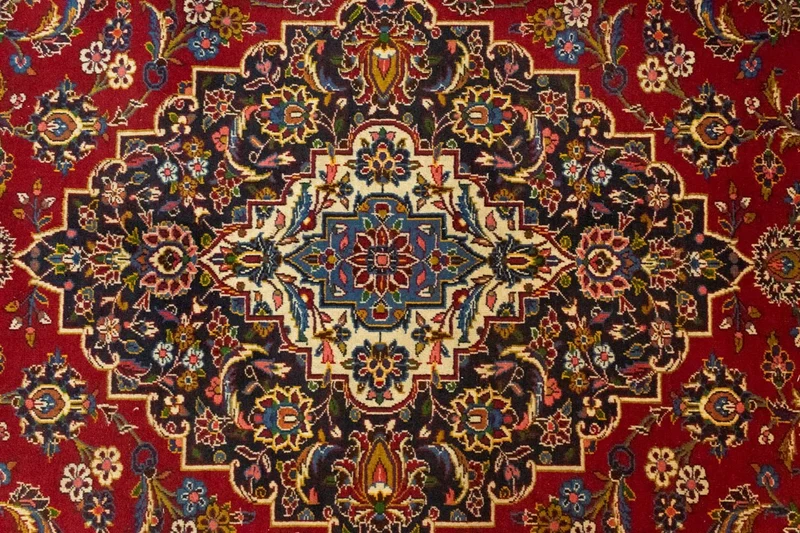 Perserteppich - Keshan 294 x 391 cm - rot