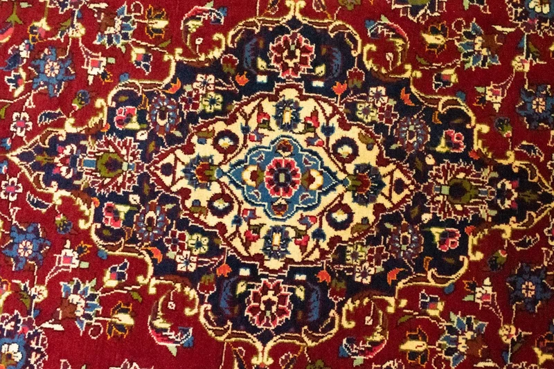 Perserteppich - Keshan 244 x 361 cm - rot