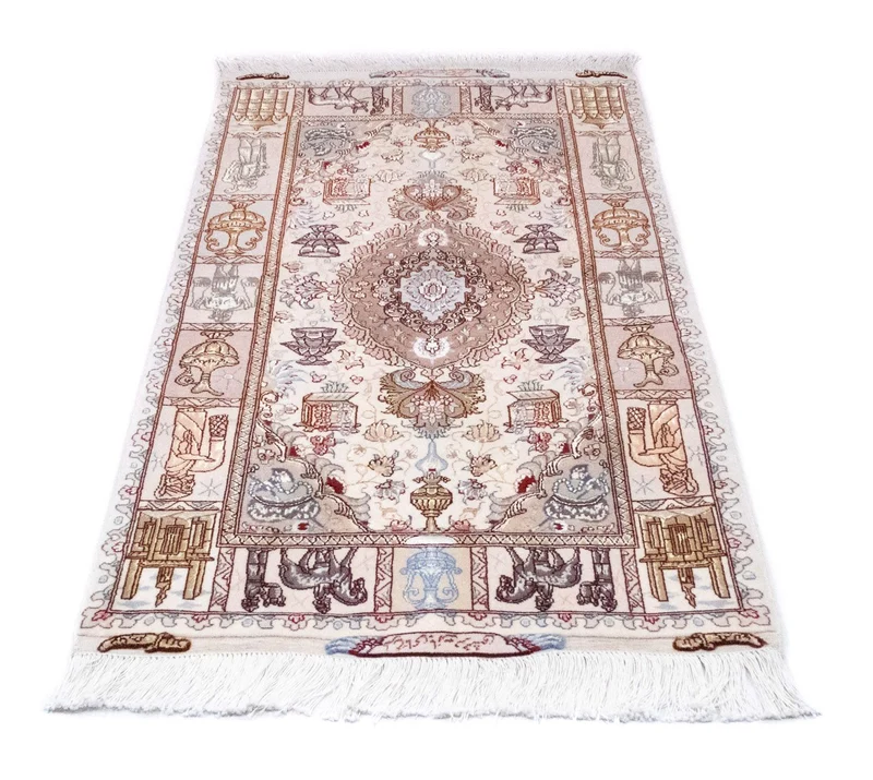 Perserteppich - Täbriz - Royal 75 x 134 cm - beige